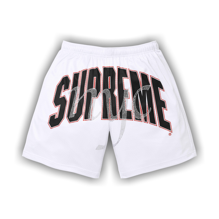 Buy Supreme Rhinestone Mesh Short 'White' - SS26SH48 WHITE | GOAT