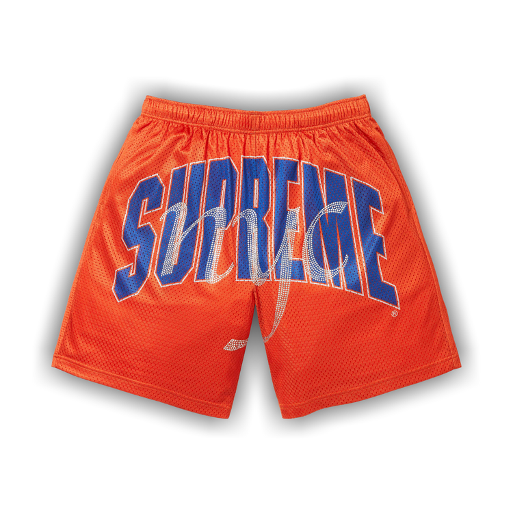 Buy Supreme Rhinestone Mesh Short 'Orange' - SS26SH48 ORANGE | GOAT