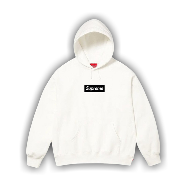 Buy Supreme Paris Box Logo Hooded Sweatshirt 'White' - SS26SW100