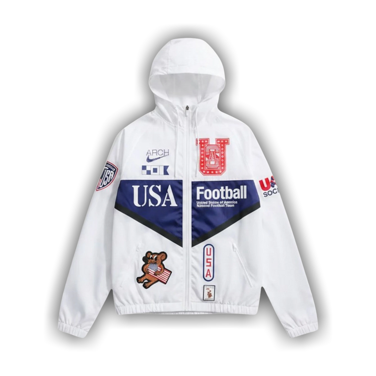 Buy Nike USA x V.A.A. Anthem Jacket 'White/Deep Royal Blue