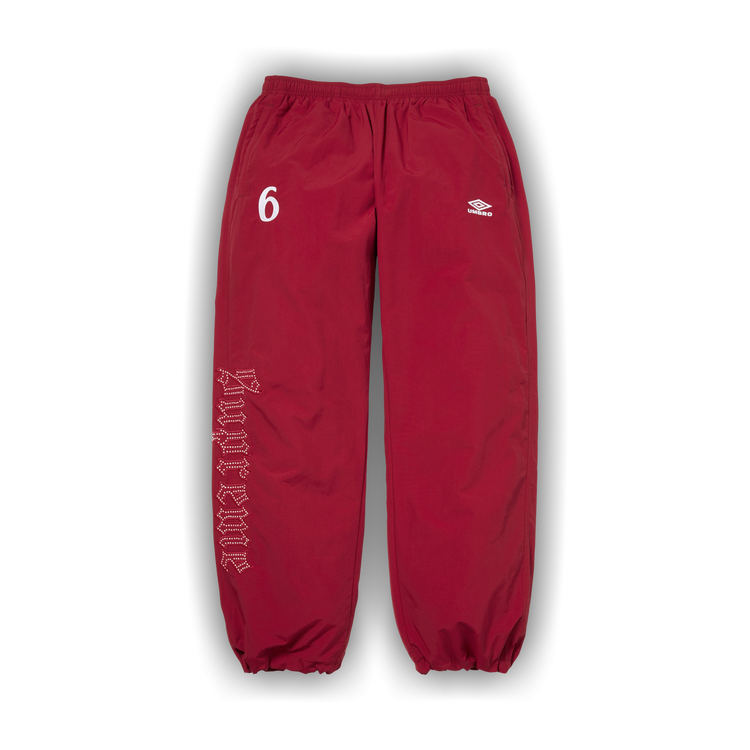 Buy Supreme x Umbro Rhinestone Track Pant 'Red' - SS26P89 RED | GOAT