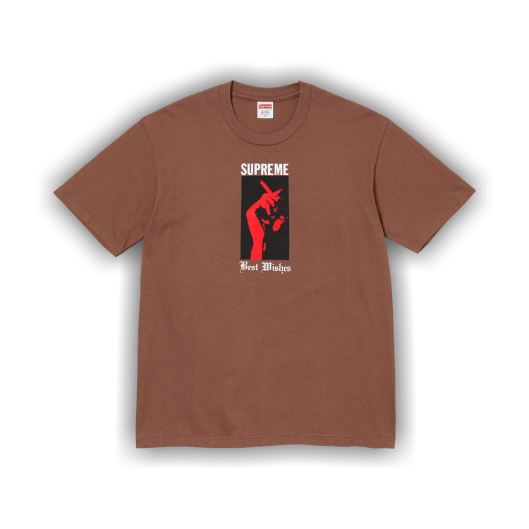 Buy Supreme Wish Tee 'Brown' - SS26T51 BROWN | GOAT