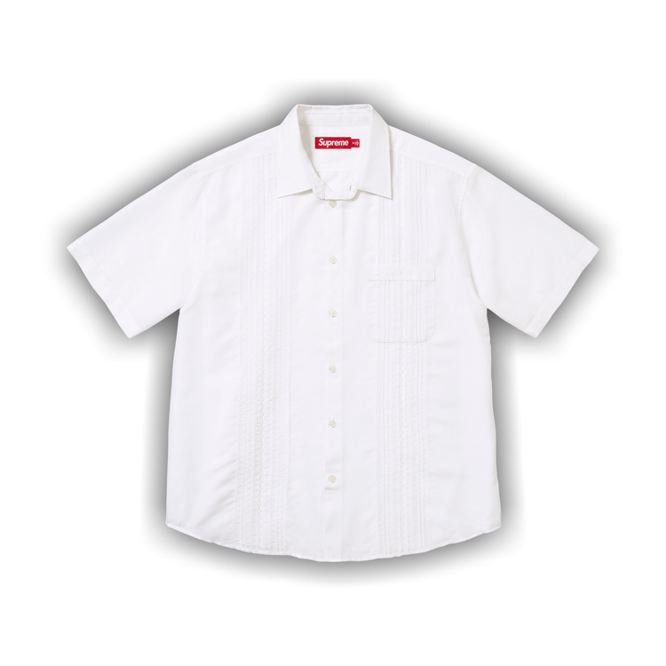 Buy Supreme Pintuck Short-Sleeve Shirt 'White' - SS26S9 WHITE | GOAT