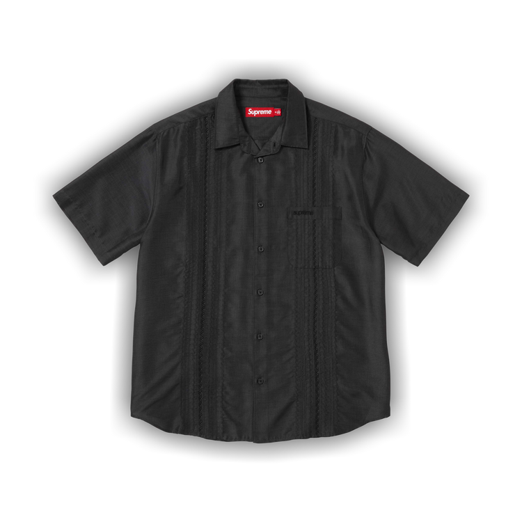 Buy Supreme Pintuck Short-Sleeve Shirt 'Black' - SS26S9 BLACK | GOAT