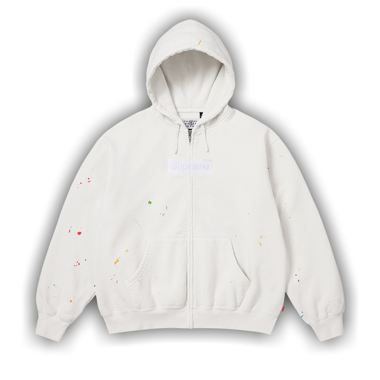Buy Supreme x MM6 Maison Margiela Box Logo Zip Up Hooded
