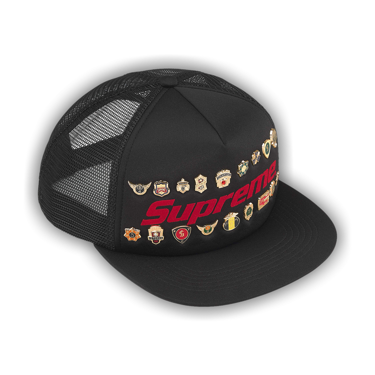 Buy Supreme Pins Mesh Back 5-Panel 'Black' - SS26H65 BLACK | GOAT