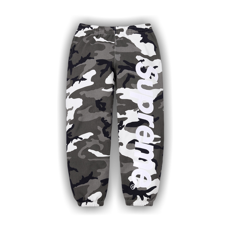 Buy Supreme Satin Appliqué Sweatpant 'Snow Camo' - SS26P92 SNOW