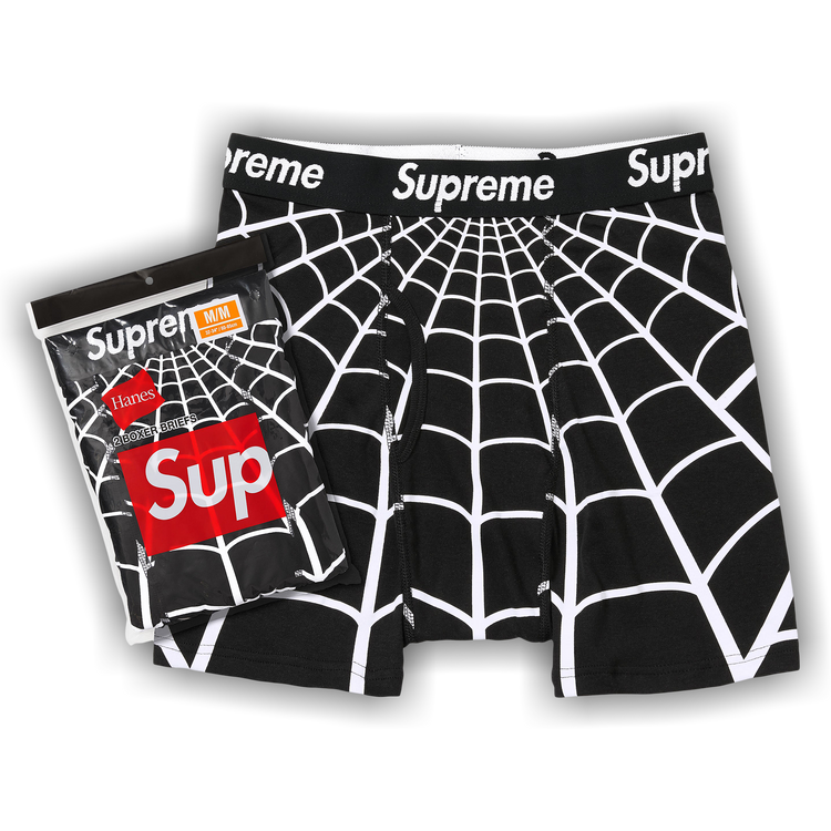 パ*ン様 Supreme x Hanes Spider-Man Boxer Br Buy Supreme x Hanes Spider-Man Boxer Briefs (2 Pack) 'Black