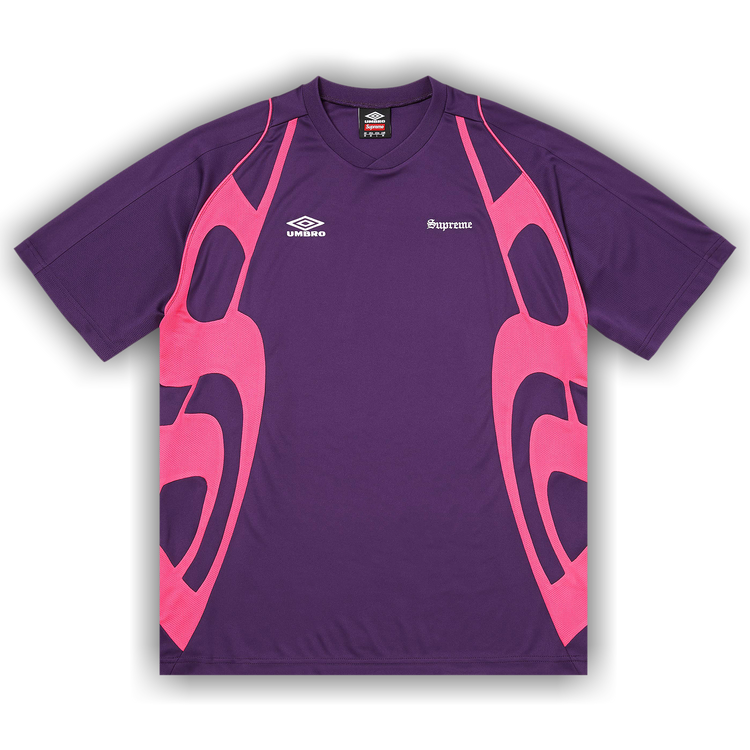 ピ*ン様 Supreme Umbro Old English Soccer Je Buy Supreme x Umbro Old English Jersey 'Purple' - SS26KN63 PURPLE