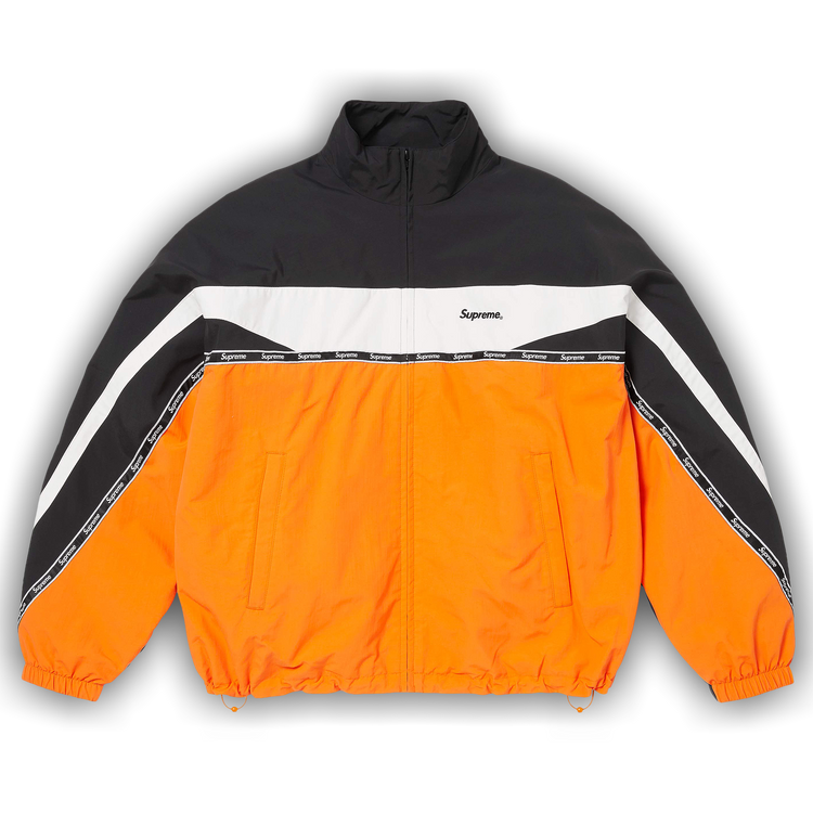 Buy Supreme Logo Taping Track Jacket 'Orange' - SS26J107 ORANGE | GOAT