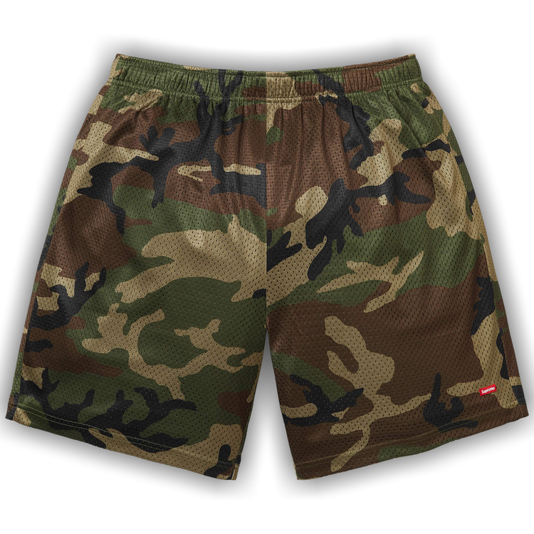 Buy Supreme Small Box Baggy Mesh Short 'Woodland Camo' - SS26SH3