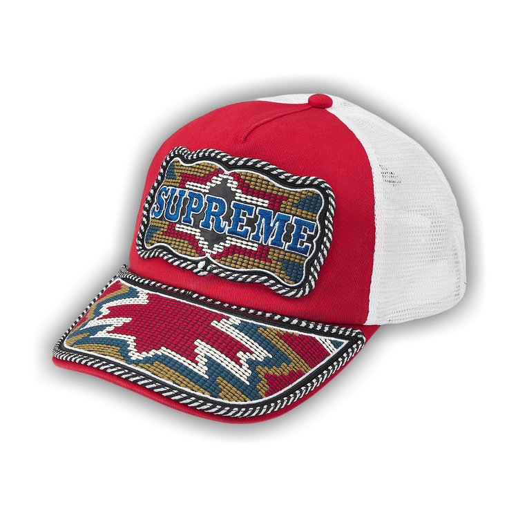 Buy Supreme Western Embroide Mesh Back 5-Panel 'Red' - SS26H93 RED