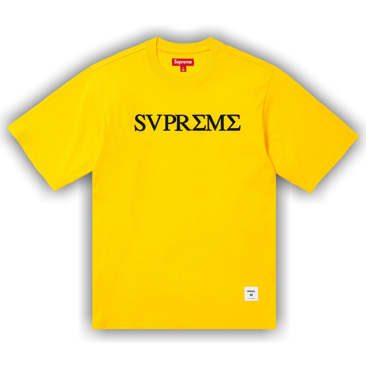 Buy Supreme Greek Short-Sleeve Top 'Yellow' - SS26KN103 YELLOW | GOAT