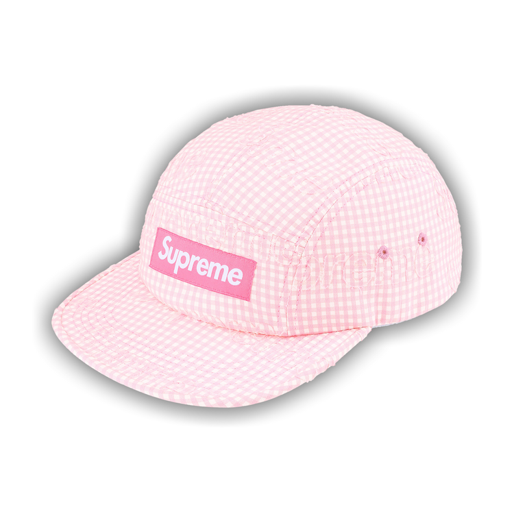 Buy Supreme Monogram Gingham Camp Cap 'Pink' - SS26H38 PINK | GOAT UK