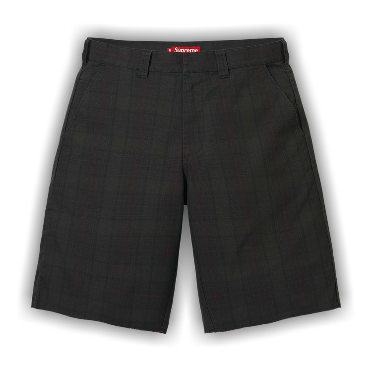 Buy Supreme Work Short 'Black Plaid' - SS26SH19 BLACK PLAID | GOAT