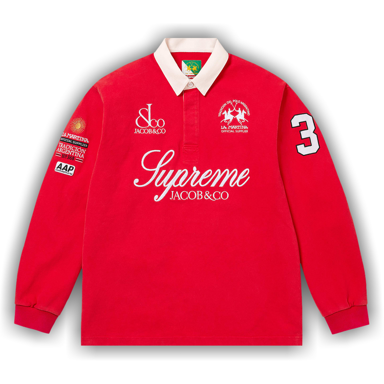 Buy Supreme x La Martina x Jacob & Co Rugby 'Red' - SS26KN65 RED