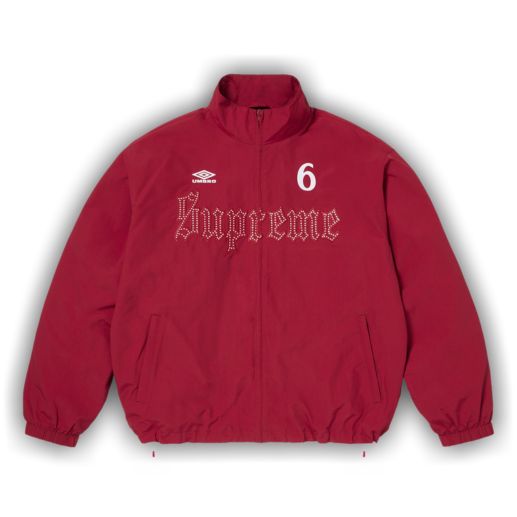 Buy Supreme x Umbro Rhinestone Track Jacket 'Red' - SS26J100 RED