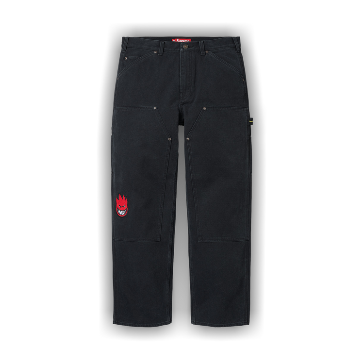 Buy Supreme x Spitfire Double Knee Painter Pant 'Black' - SS26P64