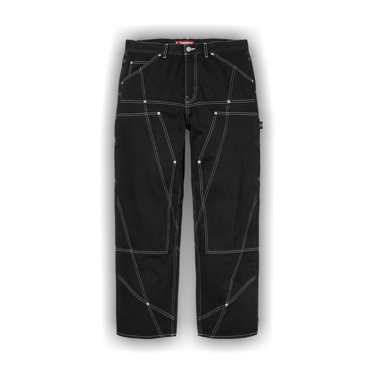Buy Supreme Paneled Double Knee Painter Pant 'Black' - FW26P80