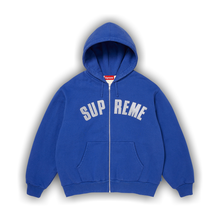 Buy Supreme Arc Thermal Lined Zip Up Hooded Sweatshirt 'Royal