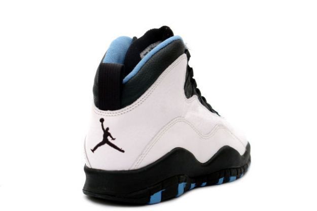 Blue black and white jordan 10 shop