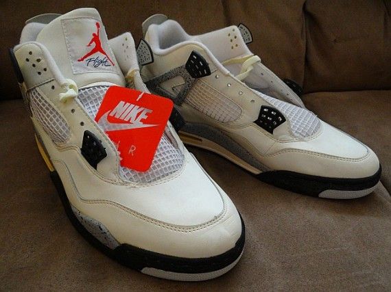 Buy Air Jordan 4 OG White Cement 1989 4362 GOAT