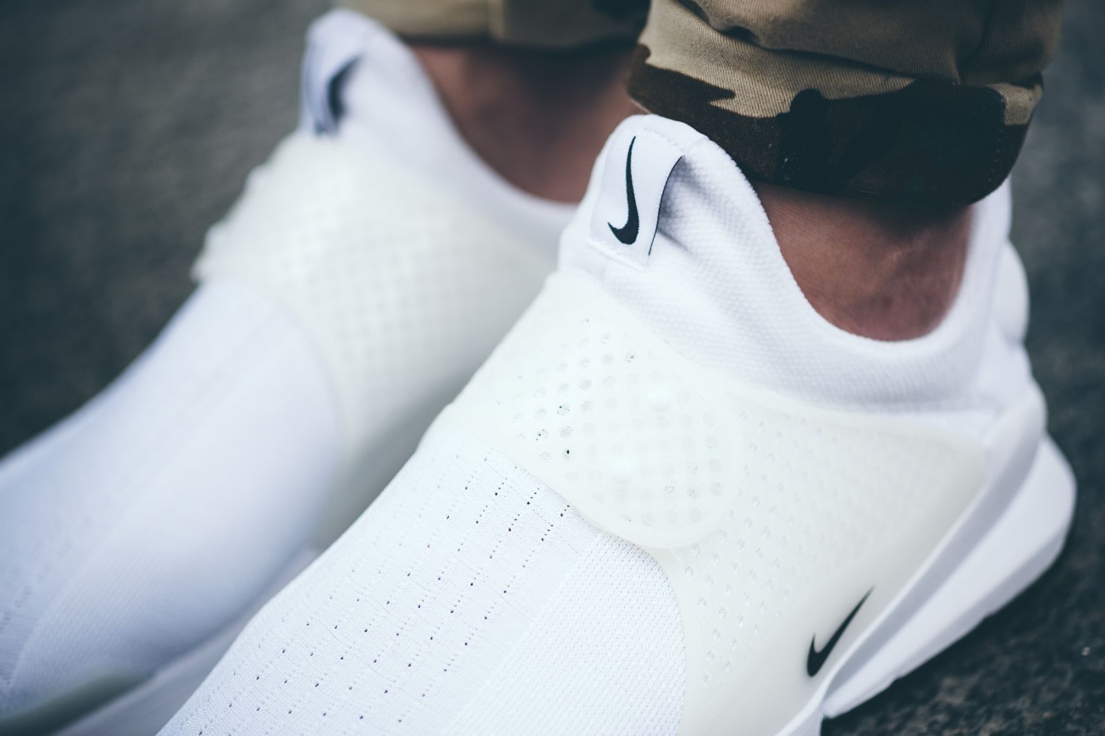 Nike sock dart all white cheap