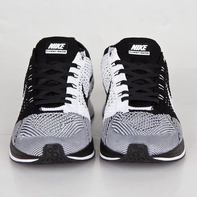 Flyknit racer black white for sale deals