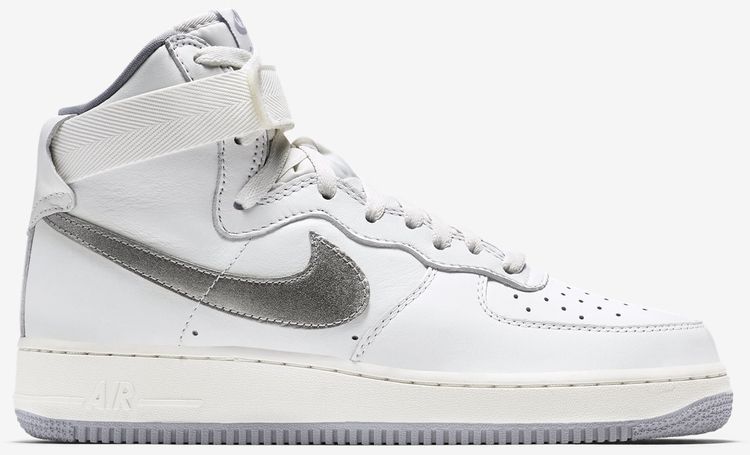 Nike Air Force 1 High Retro QS White Silver