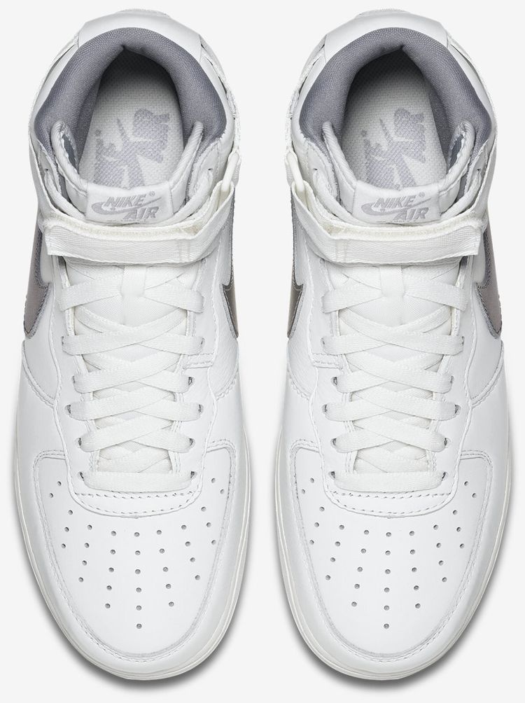 Nike Air Force 1 High Retro QS White Silver