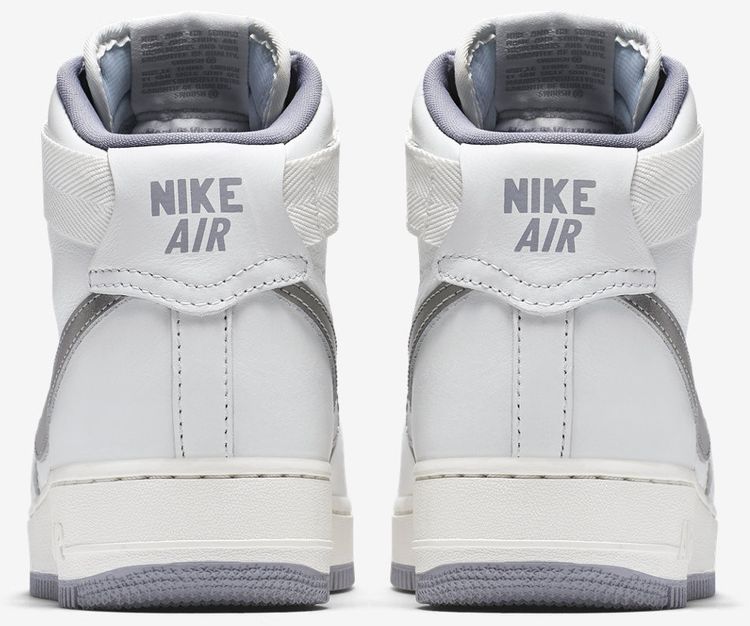 Nike Air Force 1 High Retro QS White Silver