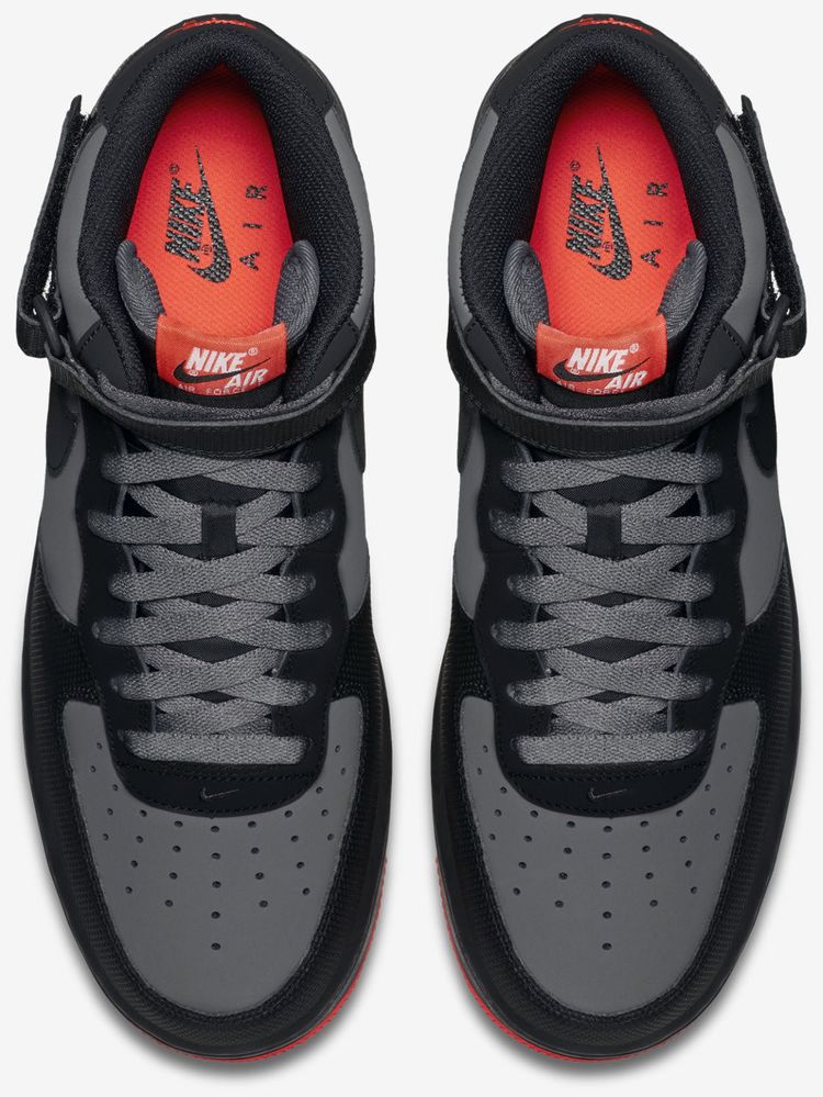 Nike Air Force 1 Mid 07 Dark Grey Crimson