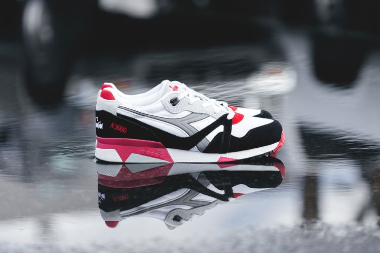 Diadora N9000 Nylon White Paloma Grey