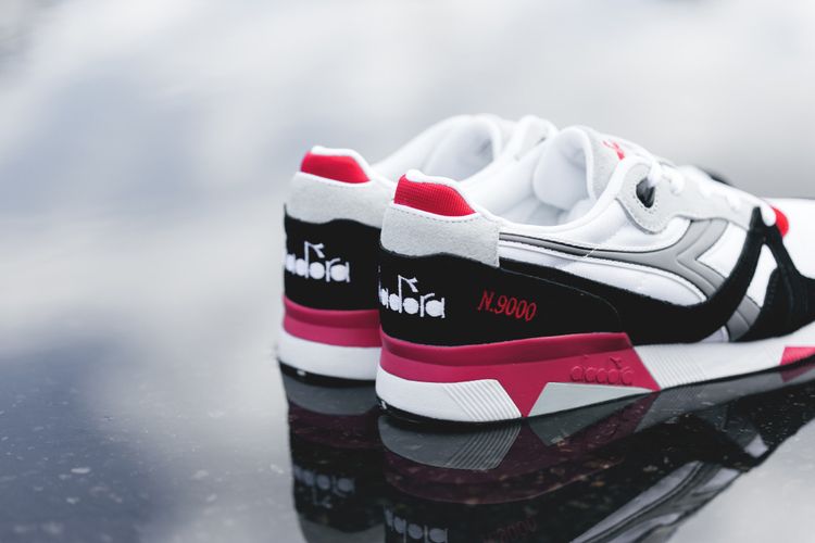 Diadora N9000 Nylon White Paloma Grey