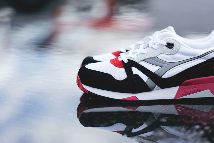 Diadora N9000 Nylon White Paloma Grey