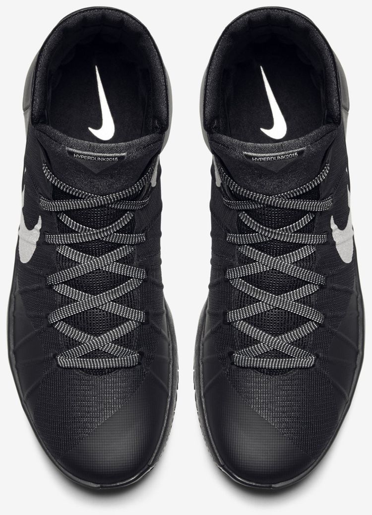 Nike Hyperdunk 2015 Black Metallic Silver