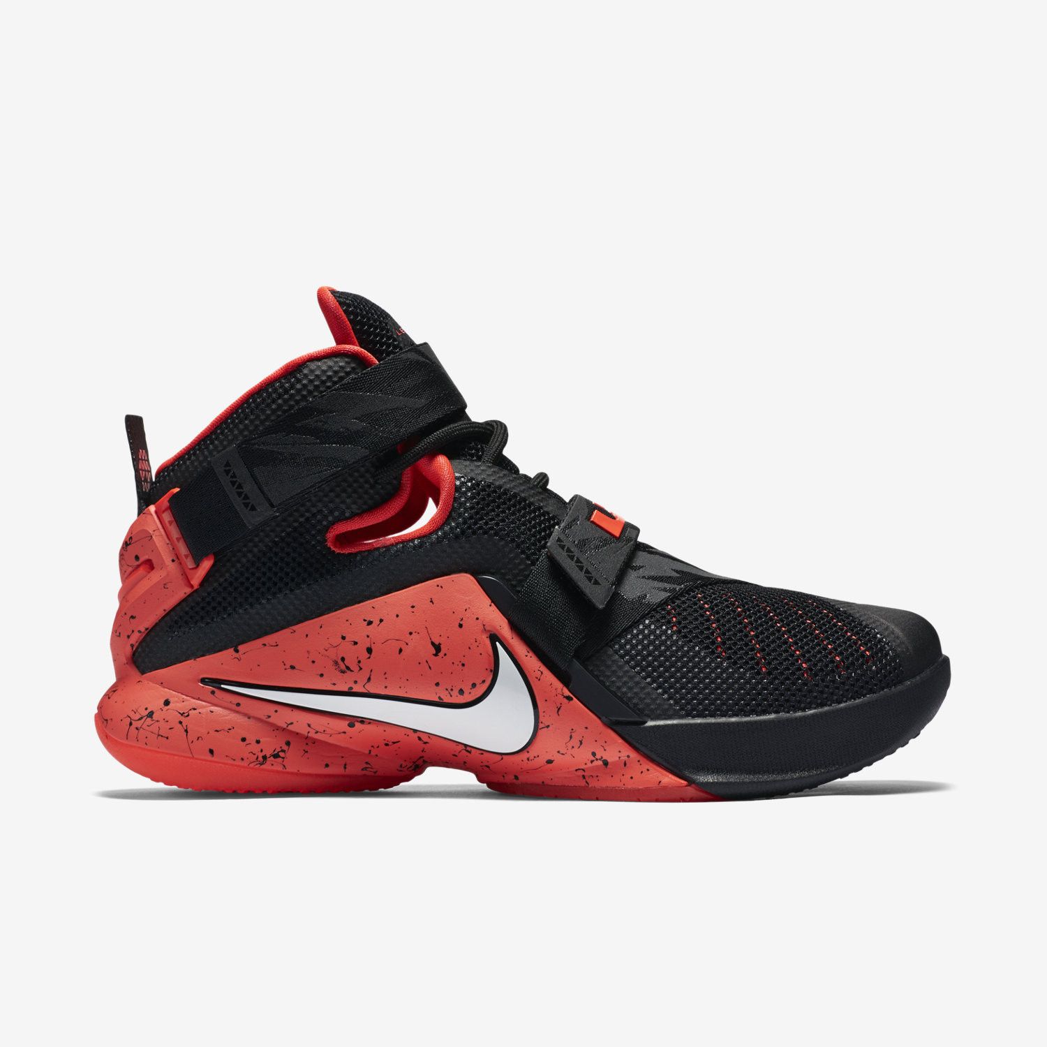 Buy Zoom LeBron Soldier 9 Black Bright Crimson 749490 016 GOAT CA