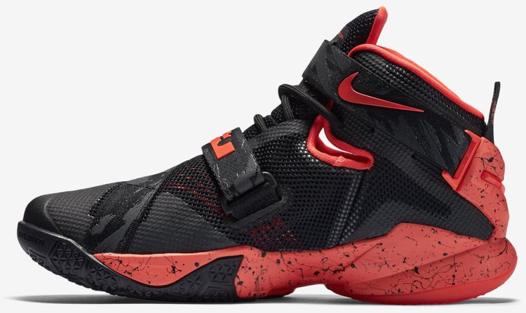 Nike Zoom LeBron Soldier 9 Black Bright Crimson