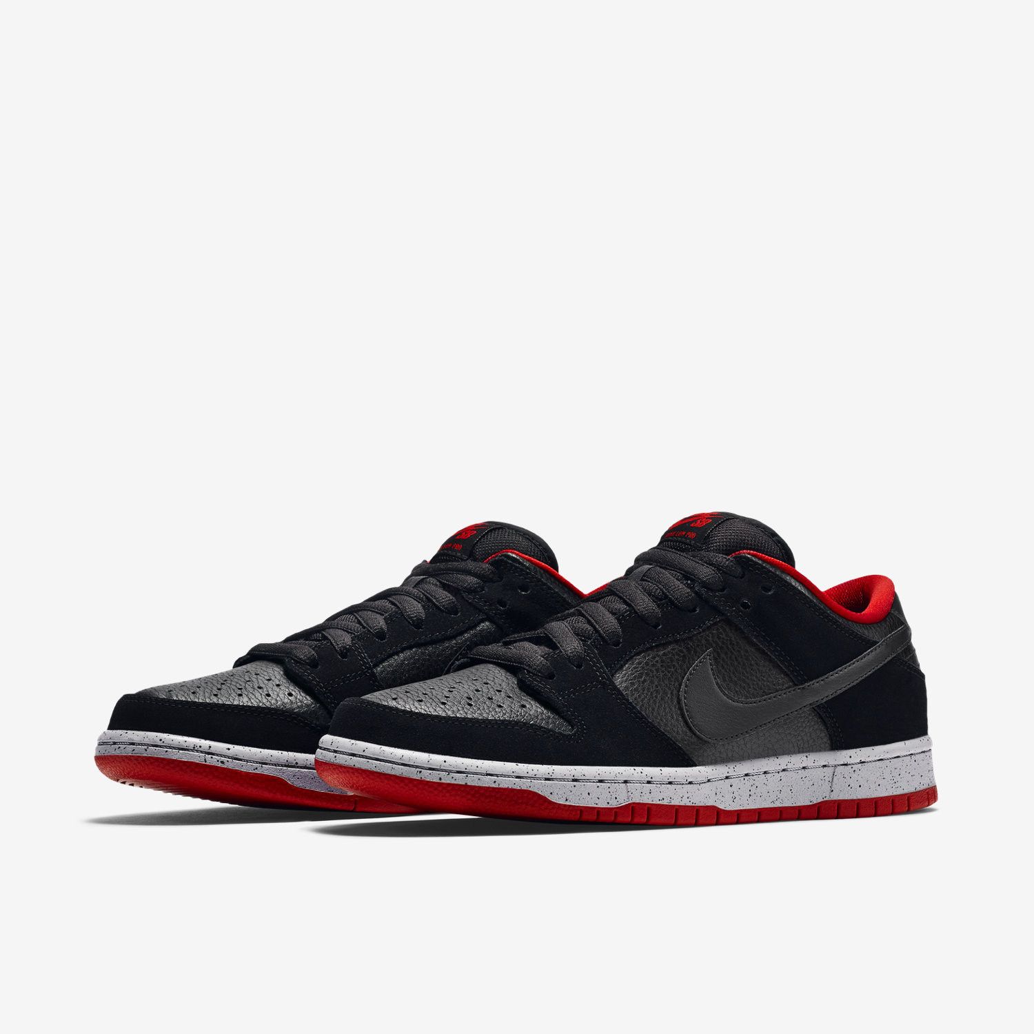Buy SB Dunk Low Pro Black Cement 304292 050 GOAT