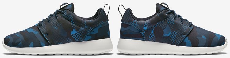 Nike Rosherun Print Brigade Blue