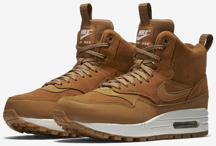 Nike Wmns Air Max 1 Mid Sneakerboot Tawny Gum