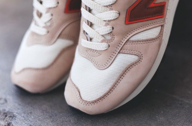 New Balance 1300 White Sand Red