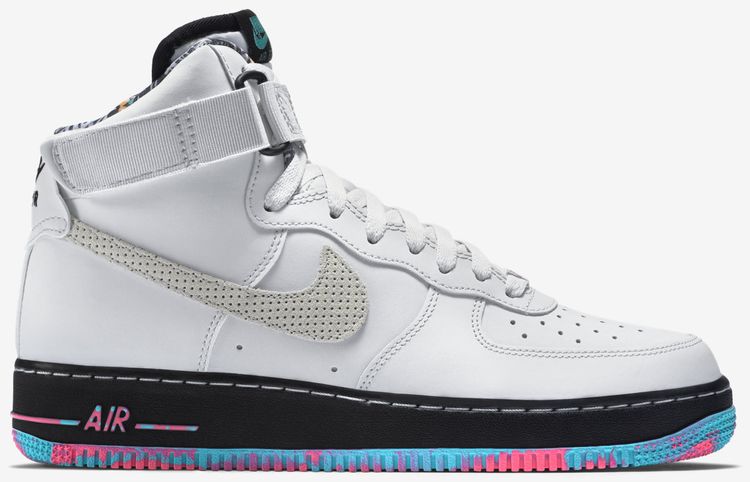 Nike Air Force 1 High Pure Platinum Multi Color