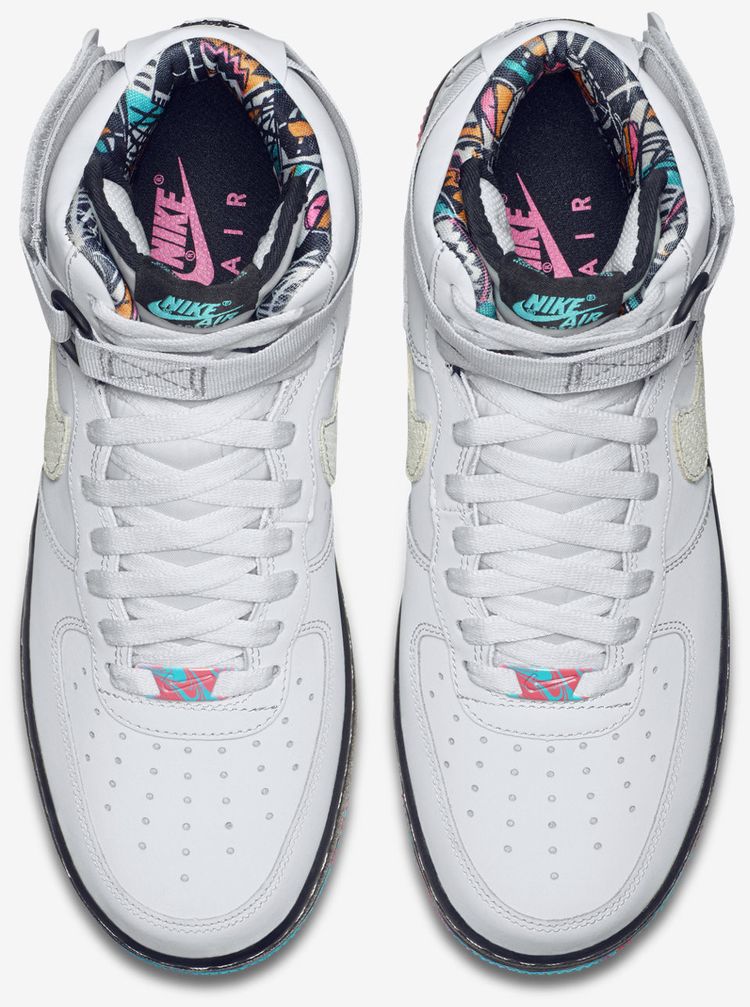Nike Air Force 1 High Pure Platinum Multi Color