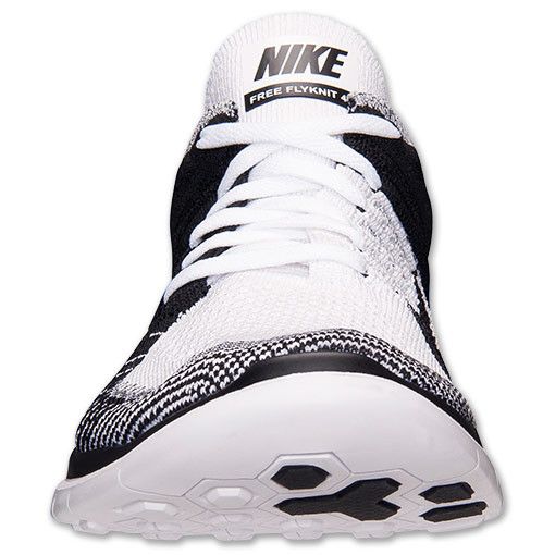 Nike free 4.0 flyknit black white volt hotsell