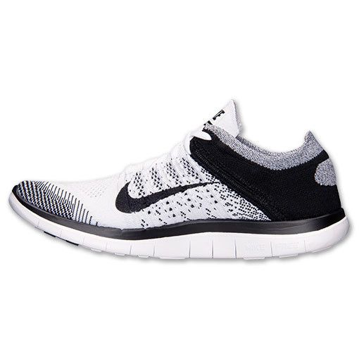 Buy Nike Wmns Free Flyknit 'White Black' 631050 100 GOAT