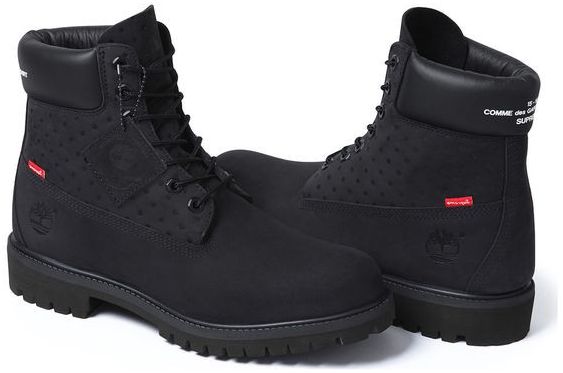 Timberland Comme des Garcons x Supreme x 6 Inch Black
