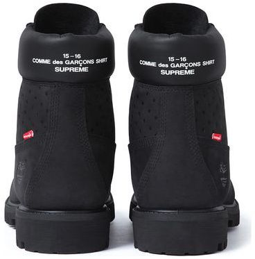 Timberland Comme des Garcons x Supreme x 6 Inch Black