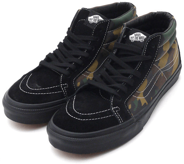 Size 9.0 Supreme x Sk8 Mid Reissue Woodland Camo