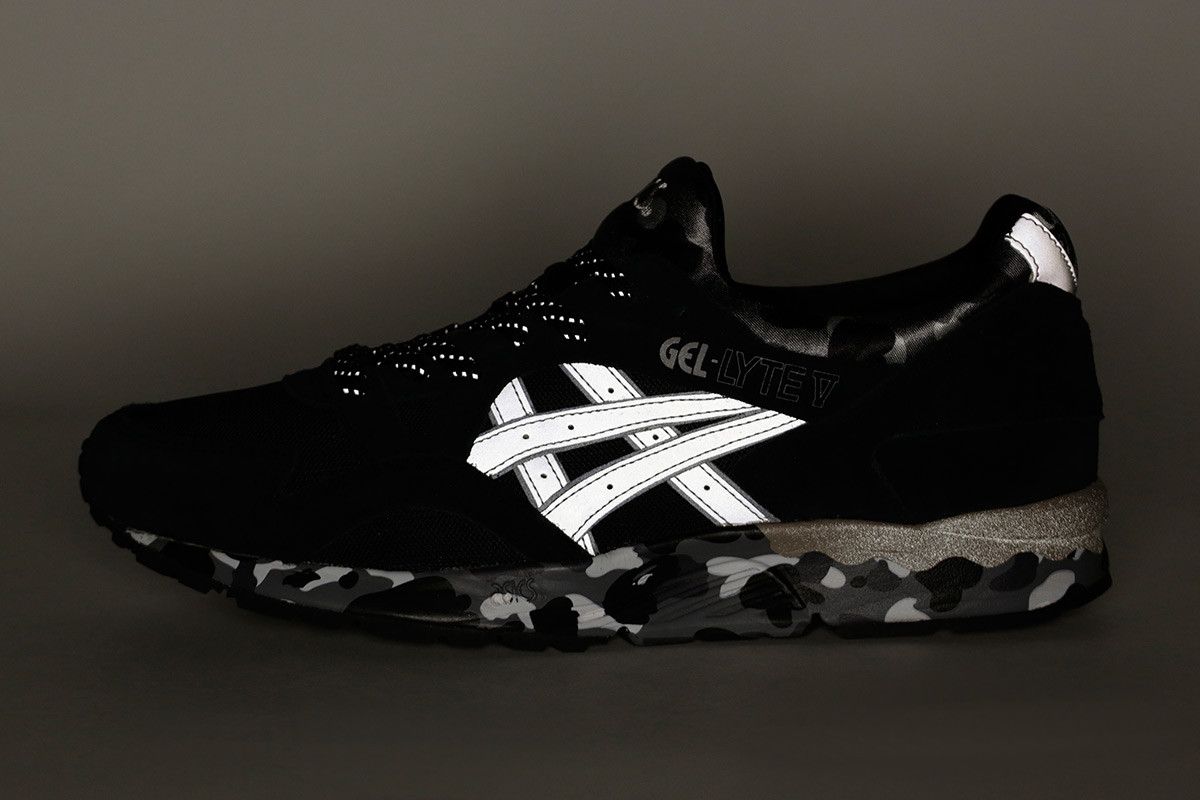 Size 11.0 A Bathing Ape x Gel Lyte 5 Black Camo
